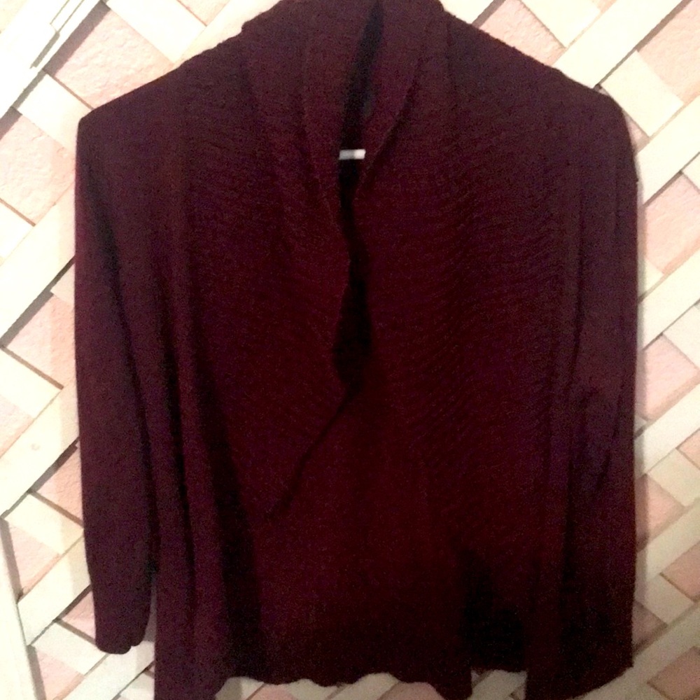 Burgundy cardigan
